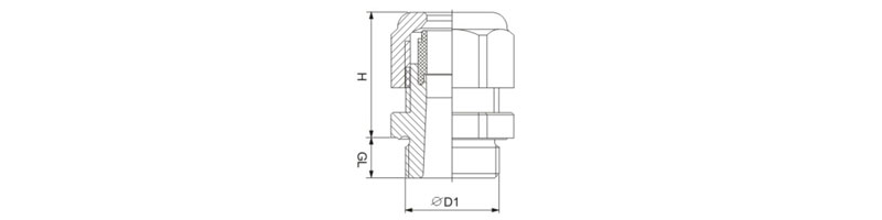 Drawings of Nylon Cable Gland-PG Drawings of Nylon Cable Gland-PG