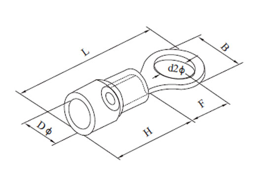 Drawings of Insulated Ring Terminals Drawings of Insulated Ring Terminals